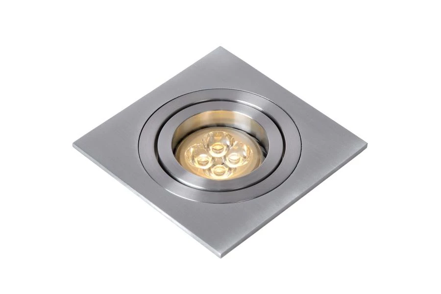 Lucide TUBE - Recessed spotlight - 1xGU10 - Satin Chrome - detail 2